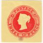 (I.B) QV Postal : Embossed Die 3d (1882)