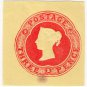 (I.B) QV Postal : Embossed Die 3d (1882)