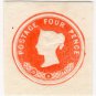 (I.B) QV Postal : Embossed Die 4d (1886)
