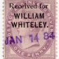 (I.B) QV Commercial Overprint : William Whiteley