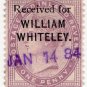 (I.B) QV Commercial Overprint : William Whiteley