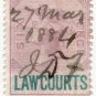 (I.B) QV Revenue : Law Courts (Scotland) 6d (inverted watermark)