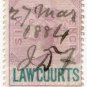 (I.B) QV Revenue : Law Courts (Scotland) 6d (inverted watermark)