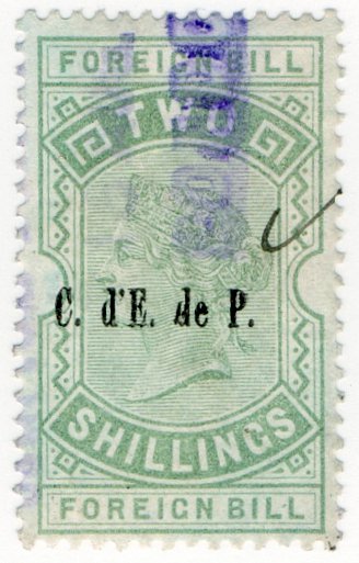 (I.B) QV Revenue : Foreign Bill 2/- (Paris Bank pre-cancel)