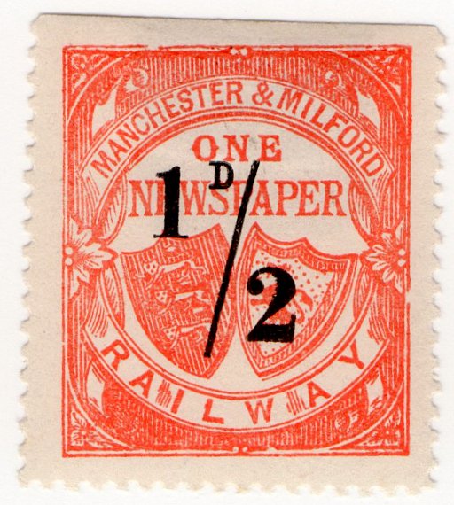 (I.B) Manchester & Milford Railway : Newspaper &Acirc;&frac12;d
