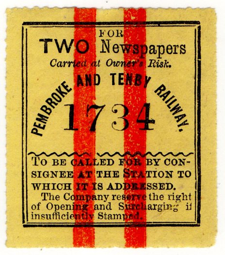 (I.B) Pembroke & Tenby Railway : Two Newspapers