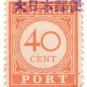 (I.B) Netherlands Indies Postal : Postage Due 40c (Japanese Occupation OP)