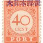 (I.B) Netherlands Indies Postal : Postage Due 40c (Japanese Occupation OP)