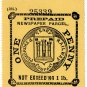 (I.B) Pembroke & Tenby Railway : Newspaper 1d (print error)