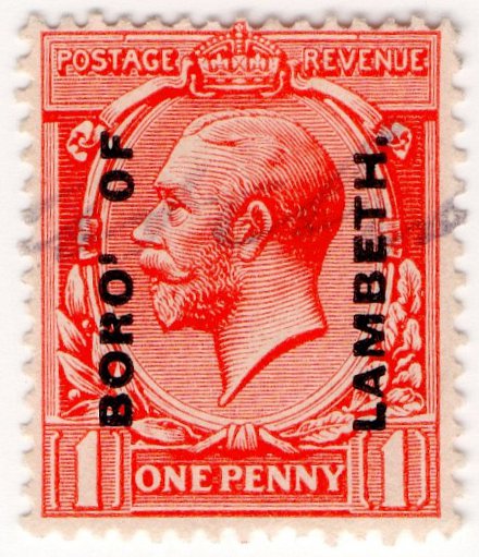 (I.B) George V Commercial Overprint : Borough of Lambeth