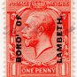 (I.B) George V Commercial Overprint : Borough of Lambeth