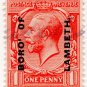(I.B) George V Commercial Overprint : Borough of Lambeth