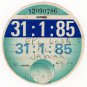 (I.B) GB Revenue : Car Tax Disc (Jaguar 1985)