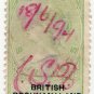 (I.B) British Bechuanaland Revenue : Duty 10/-
