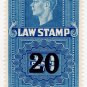 (I.B) Canada Revenue : Law Stamp 20c on 10c OP