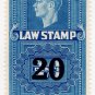 (I.B) Canada Revenue : Law Stamp 20c on 10c OP
