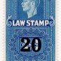 (I.B) Canada Revenue : Law Stamp 20c on 10c OP