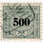 (I.B) Switzerland Railways : State Railways 500f