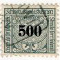 (I.B) Switzerland Railways : State Railways 500f
