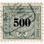(I.B) Switzerland Railways : State Railways 500f