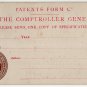 (I.B) QV Revenue : Patent Office Prepaid Postcard 7½d