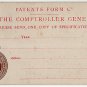 (I.B) QV Revenue : Patent Office Prepaid Postcard 7½d