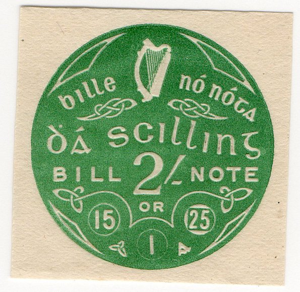 (I.B) Ireland Revenue : Bill or Note 2/-