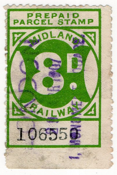 (I.B) Midland Railway : Parcel 8d (London)