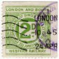 (I.B) London & South Western Railway : Letter 2d (postal)