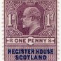 (I.B) Edward VII Revenue : Register House Scotland 1d