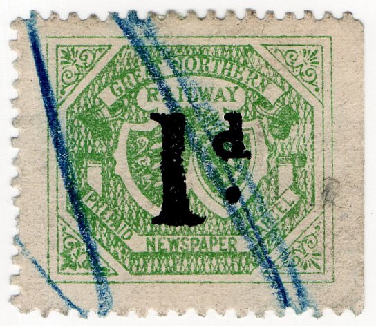 (I.B) Great Northern Railway : Newspaper Parcel 1d