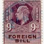 (I.B) Edward VII Revenue : Foreign Bill 9d