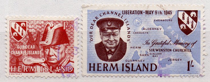 (I.B) Cinderella Collection : Herm Island Churchill Commemoratives