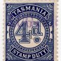 (I.B) Australia - Tasmania Revenue : Stamp Duty 4d (inverted watermark)