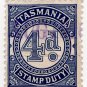 (I.B) Australia - Tasmania Revenue : Stamp Duty 4d (inverted watermark)