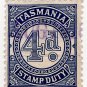 (I.B) Australia - Tasmania Revenue : Stamp Duty 4d (inverted watermark)