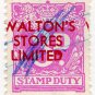 (I.B) Australia - NSW Revenue : Stamp Duty 3d (Walton's Stores overprint)