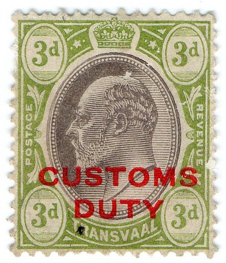 (I.B) Transvaal Revenue : Customs Duty 3d