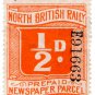 (I.B) North British Railway : Newspaper Parcel ½d