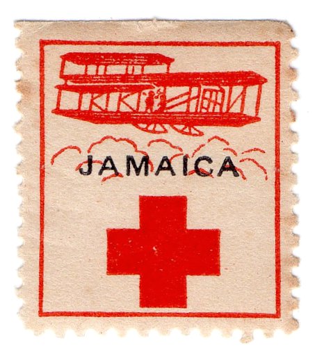 (I.B) Jamaica Cinderella : Red Cross Stamp (1915)