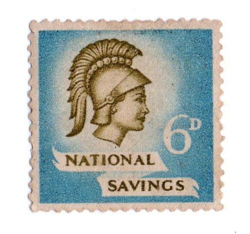 (I.B) National Savings : Brittania 6d