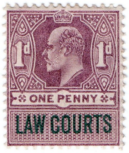 (I.B) Edward VII Revenue : Law Courts (Scotland) 1d