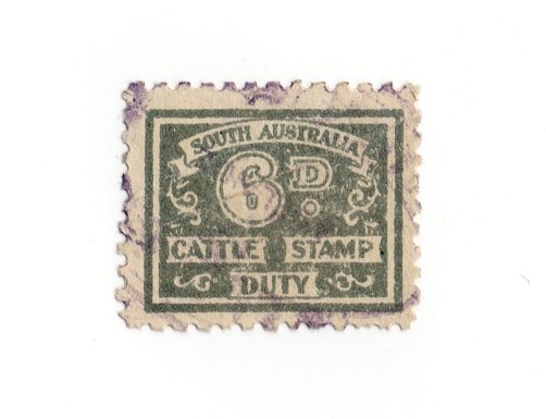 (I.B) Australia - South Australia Revenue : Cattle Duty 6d