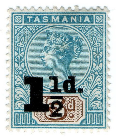 (I.B) Australia Postal : Tasmania 1&Acirc;&frac12;d on 5d OP