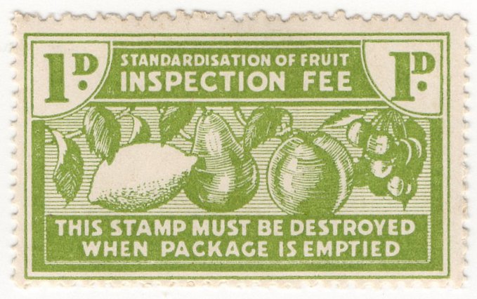 (I.B) New Zealand Revenue : Fruit Inspection 1d