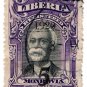 (I.B) Liberia Postal : 5c on 10c Black & Purple OP