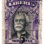 (I.B) Liberia Postal : 5c on 10c Black & Purple OP