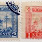 (I.B) China Local Post : Chefoo 1c + 2c