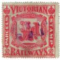 (I.B) Australia - Victoria Railways : Parcels 1d (inverted watermark)