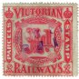 (I.B) Australia - Victoria Railways : Parcels 1d (inverted watermark)